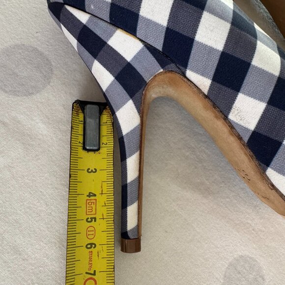 Maje Blue & White Gingham Pumps – Size 39 - NEW 💙 - Picture 11 of 13